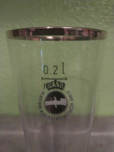 Vaso de cerveza alemán Warsteiner vintage 0,2 L - Imagen 5 de 8
