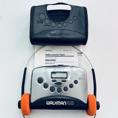 Sony Walkman WM-FX251 AM/FM Radio Cassette Player - New Belt - Reconditioned