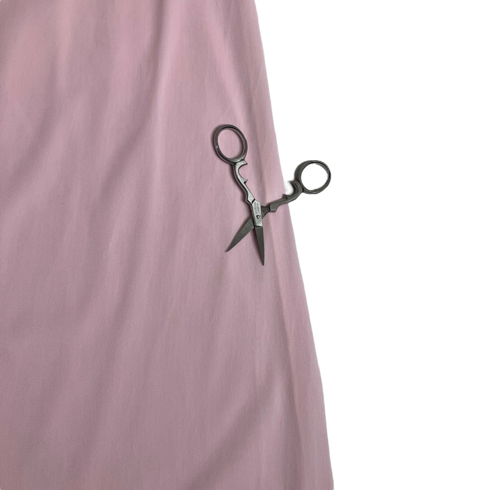 Vintage Vanity Fair Maxi Gown S Pink Floral Embro… - image 15