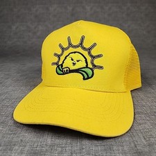 Trucker Hat Yellow Un-Branded Angry Bird Logo Snapback Adjustable Cap