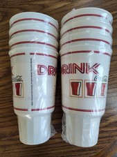 Lot de 8 tasses en plastique Coca-Cola vintage neuves Coca-Cola à emporter (2 à 4 paquets) scellées