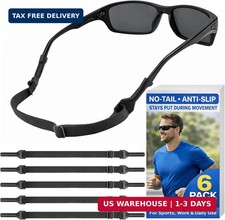 Tail Glasses Strap 6Pack Adjustable Anti-Slip Eyeglasses Sunglasses Strap,Headba