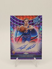 2024-25 Topps Chrome - Certified Rookie Autographs Tyler Kolek Purple Geometric