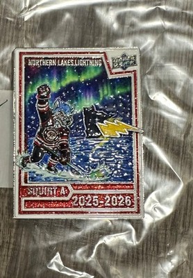2025-26 FARGO SQUIRT LARGE RARE NORTHERN LAKES LIGHTNING HOCKEY PIN
