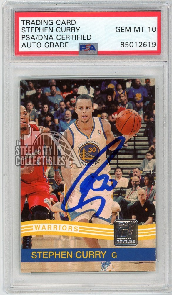 Stephen Curry 2010-11 Panini Donruss Autograph Card #189 PSA/DNA 10