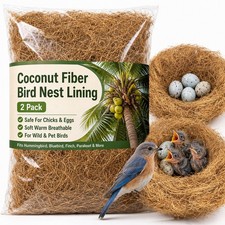 Coconut Fiber for Bird Nest 2 Pack Nesting Material