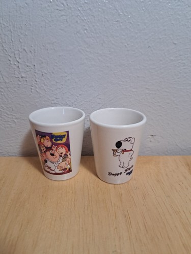 4 Family Guy White Mini Shot Glasses - Picture 9 of 14