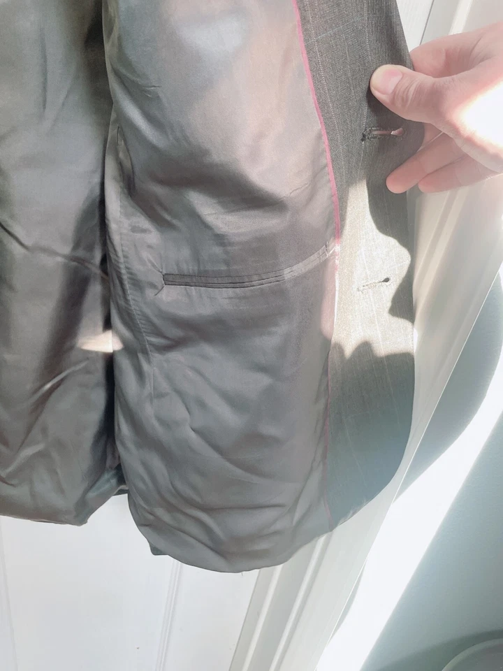 Traje Chaqueta Blazer Para Hombres 44L De Colección Hart Schaffner Marx Traje Marrón Viraclo Foto 4 de 4