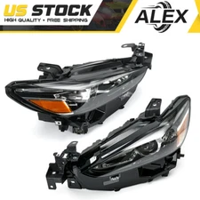 Pair LH&RH LED Projector Headlights Headlamps For Mazda 6 w/o Adaptive 2018-2021