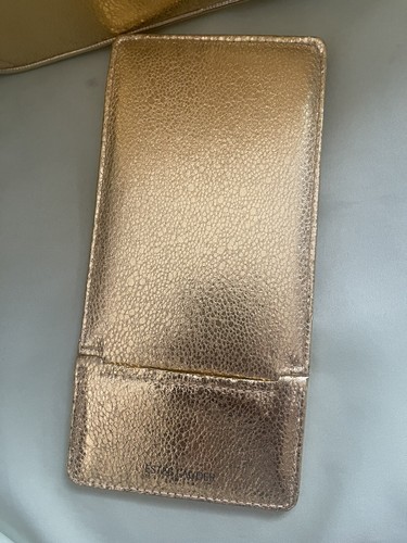 Vintage Estee Lauder Gold Metallic Cosmetic Train Travel Case Bag -New - Picture 8 of 11