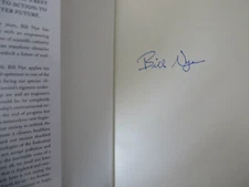 Bill Nye autographed signed autograph auto Unstoppable hardcover first edit book
