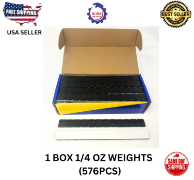 PERFECT .25 Oz SELF ADHESIVE STICK ON UNCOATED LEAD WHEEL WEIGHTS-24 PCS - Foto 5