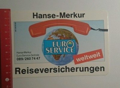Sticker/Decal: Hanse Merkur Euro Service Travel Insurance (011016169)