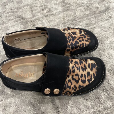 Alegria Brenna Leopard Shoes Women's EU 41 US Black