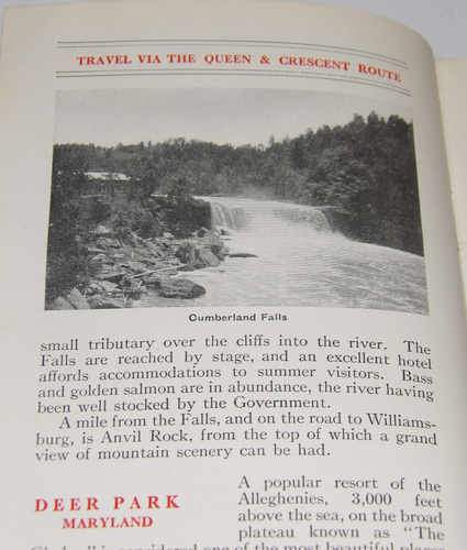 VINTAGE 1912 'QUEEN & CRESCENT ROUTE' DIRECTORY OF ATTRACTIVE AMERICAN RESORTS! - Picture 10 of 23