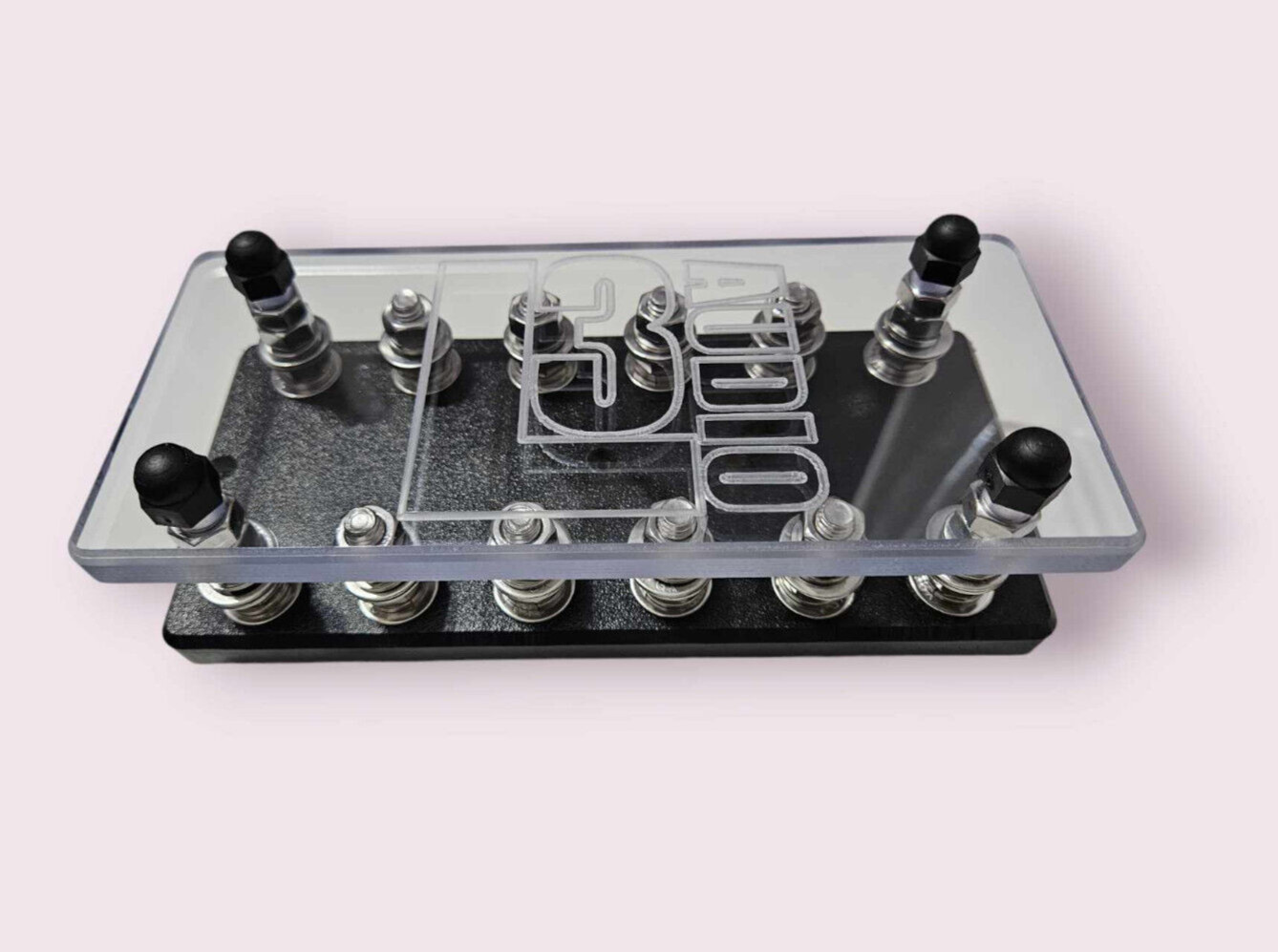 6 Spot ANL Fuse Holder - Heavy Duty HDPE Car Fuse Block L3 Audio - USA MADE -