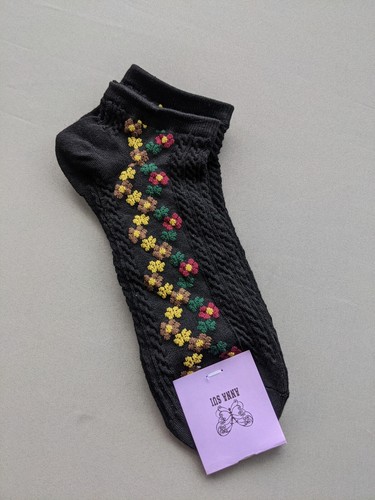 Anna Sui - Nylon-Over-Knöchelsocken - KOSTENLOS UK P&P für 5 - Bild 1 von 5