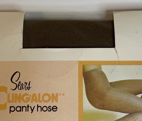 Sears Cling-Alon Panty Hose Ultra Sheer Demi Toe Vintage Farbe Sandpiper Tall - Bild 6 von 8