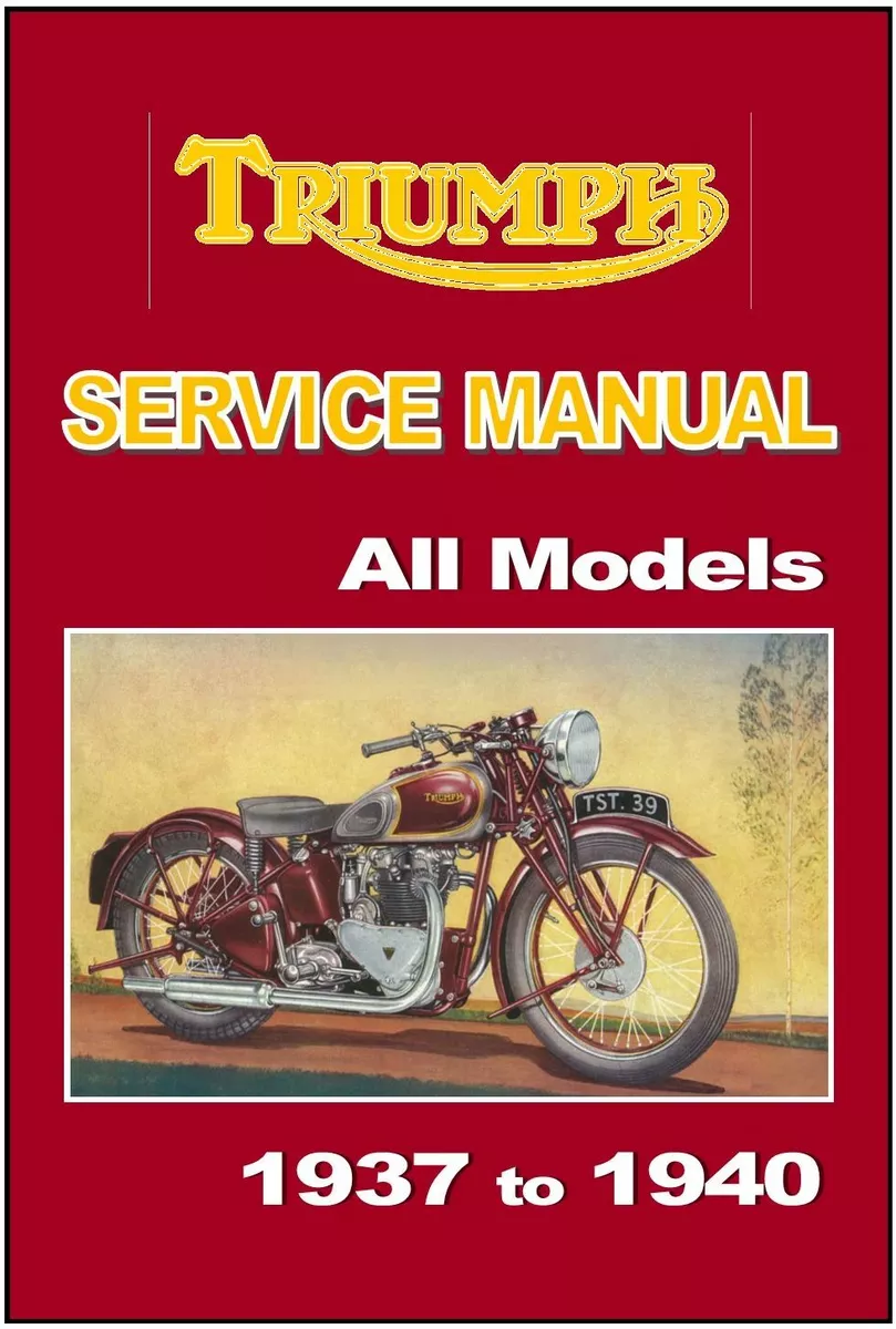 TRIUMPH Owners Manual All Models 1937 1938 1939 1940 T100 5T T90