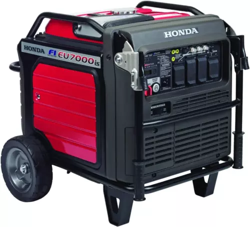 Honda 7,000-W Quiet Portable Gas Inverter Generator, Electric Start, CO Sensor