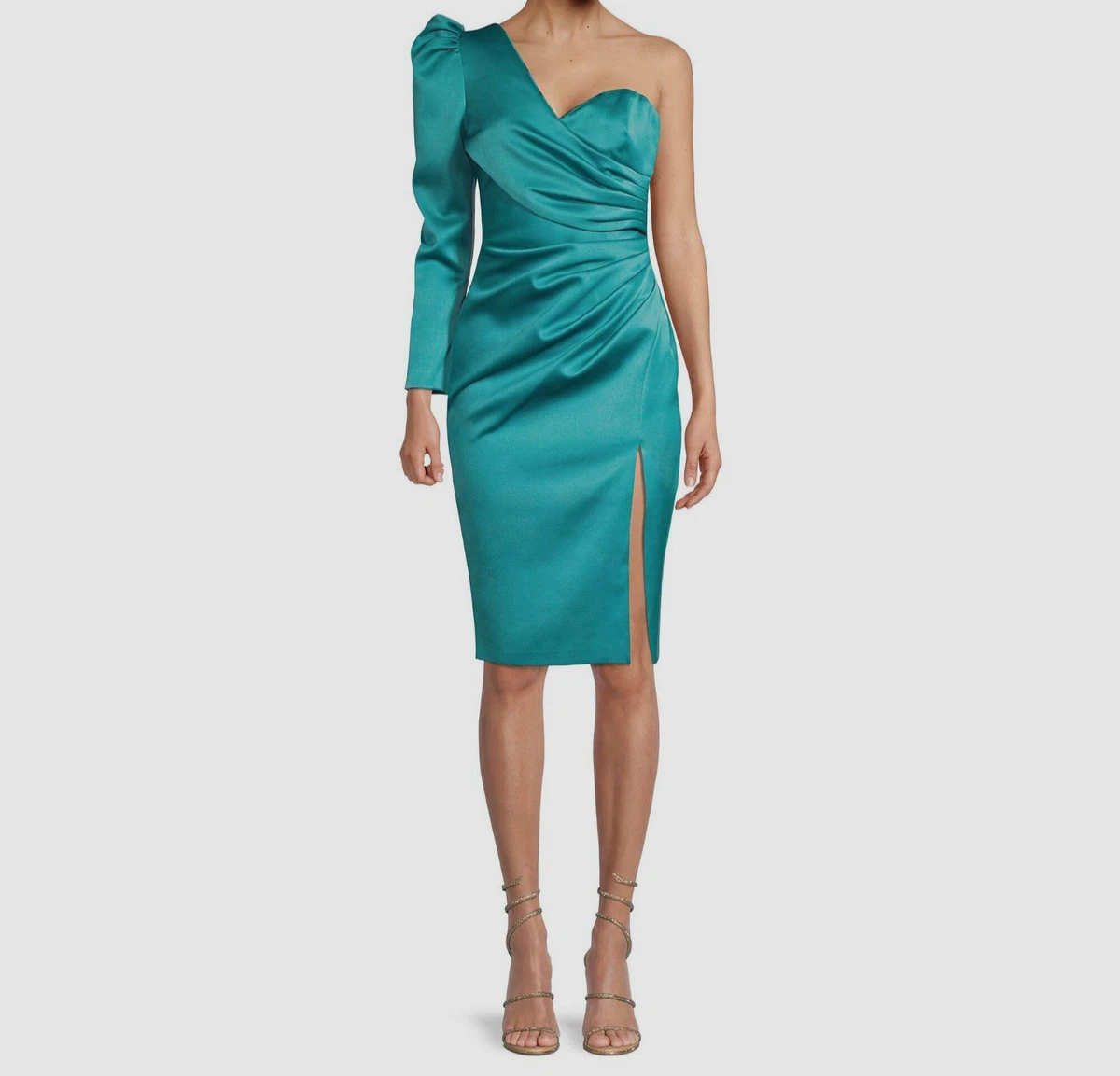 slim fit dress slacks BRIANNA Embellished Feather Mini Dress In Gold and Black Ombre main image 1
