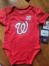 Newborn & Infant Red Washington Nationals 20 Home Bodysuit