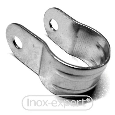 INOX-EXPERT VA2 Rohrschelle Voll-Schale 25 mm, Edelstahl A2 Halterung Nirosta