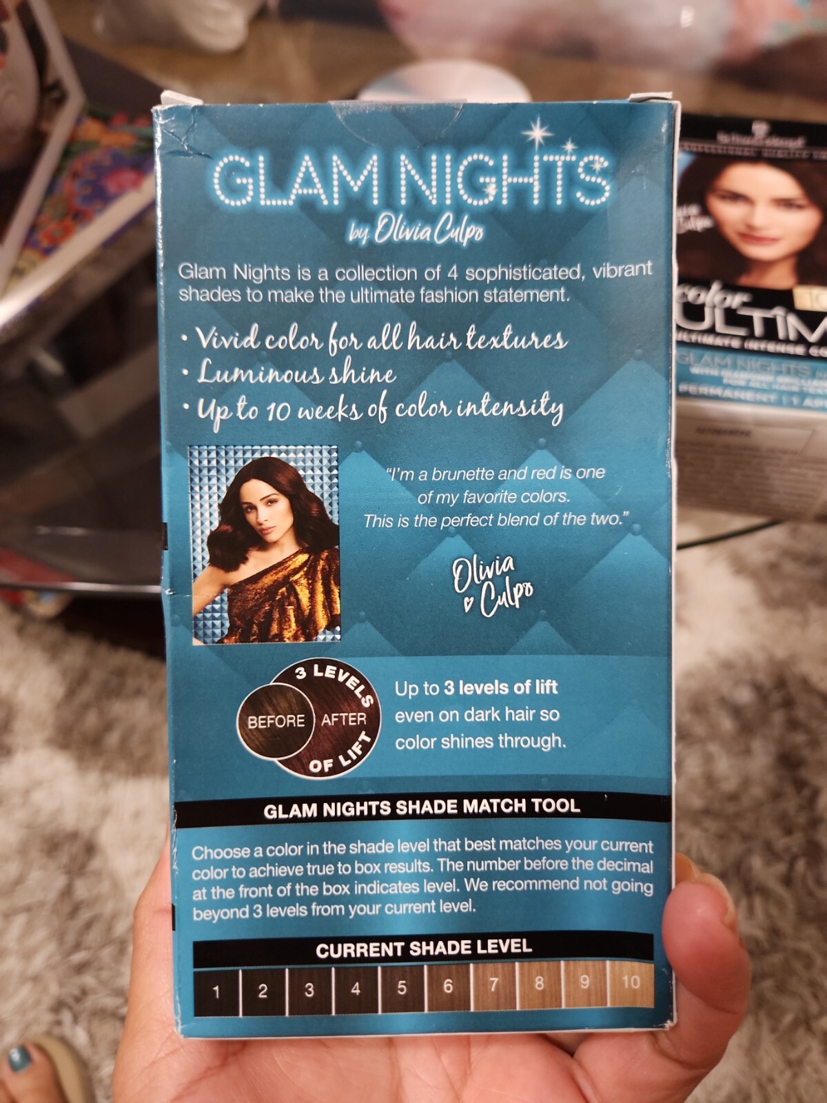 2 Schwarzkopf Color Ultime Glam Nights Olivia Culpo 4.28 Auburn Brown Hair Dye