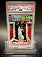 2020-21 Panini Contenders Cracked Ice Onyeka Okongwu Rookie /25 SSP PSA 9 🔥