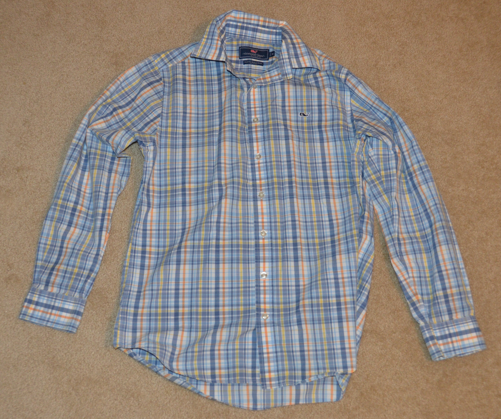 Vineyard Vines Button Down Collared Shirt Blue (L… - image 1