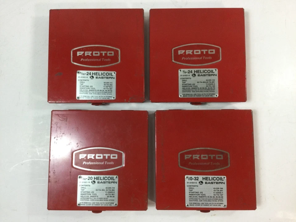 Kits de reparación de roscas HELICOIL (incompletos) con caja de herramientas original Foto 4 de 4