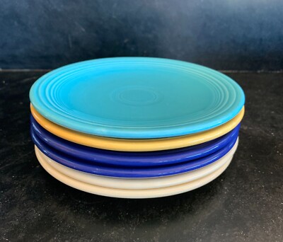 Vintage Fiestaware Original colors 1936-1951 Set of Six Bread