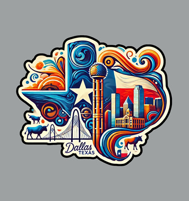 Dallas Texas Fridge Magnet