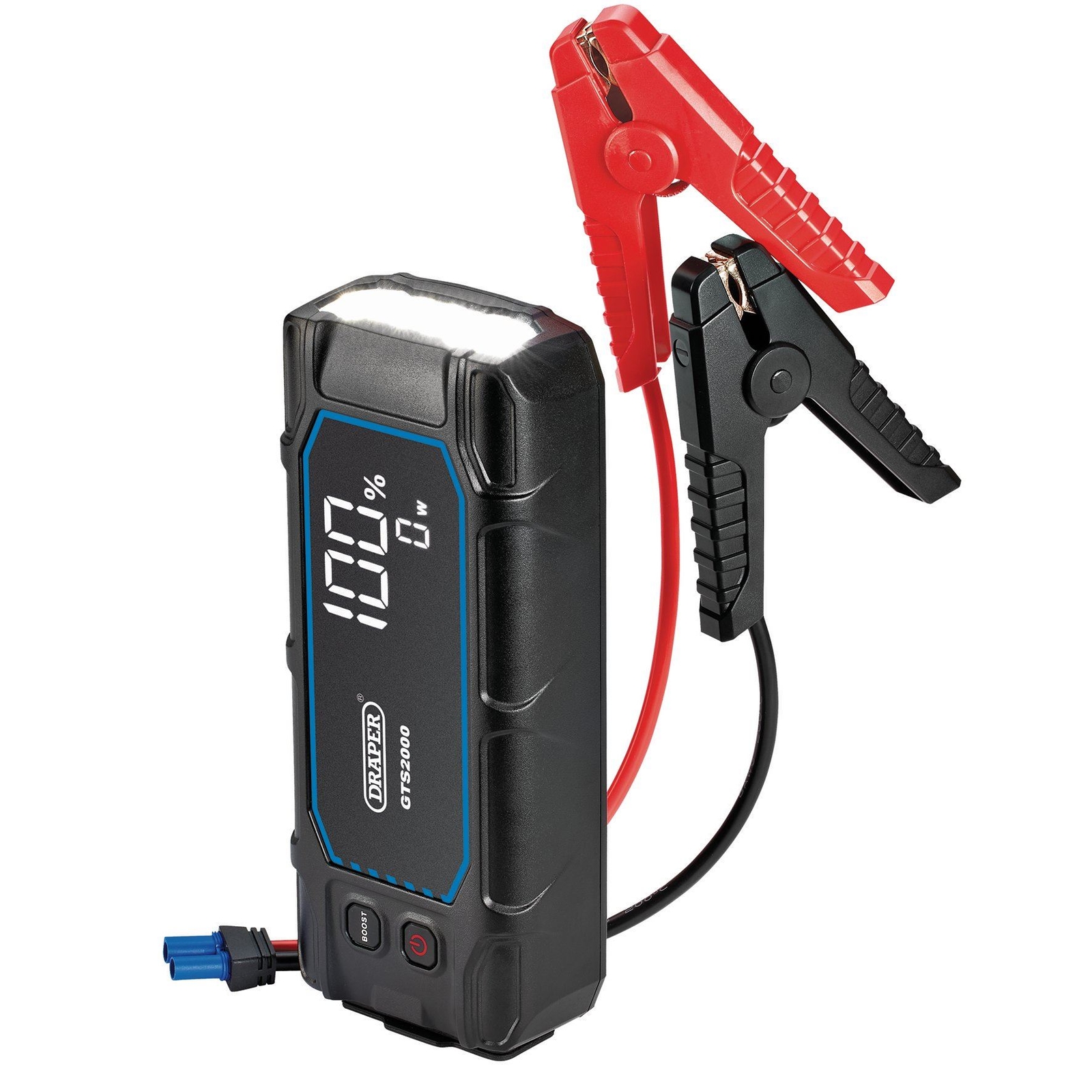 Draper 12V Lithium Jump Starter with Digital Display, 2000A