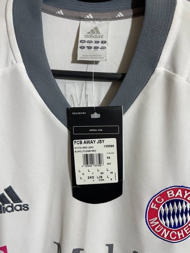 Bayern Munich Deadstock Jersey Away football shirt 2002 - 2004 Adidas Men SZ L - Picture 4 of 6