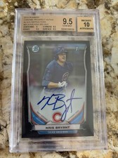 2014 kris bryant bowman chrome BGS 9.5 10 auto black /99