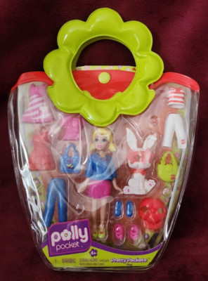 POLLY POCKET PRETTY PACKETS BAG, MATTEL - T1207 Polly - 2009 Rare,  BRAND NEW