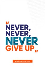 Never Give Up.." Motivational Inspirational Sayings Poster Wall - POSTER 20x30