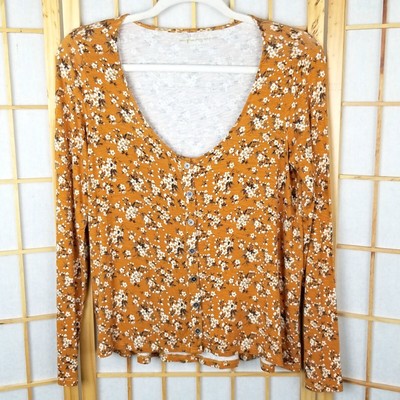 american eagle yellow crop top