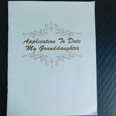 Application To Date My Granddaughter Contract & Certificates Set of 2, VTG 1997