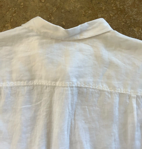 Caribbean 100% Linen Shirt Big & Tall 3XLT 3XT White w/Short Sleeves $79 NWT - Picture 7 of 7