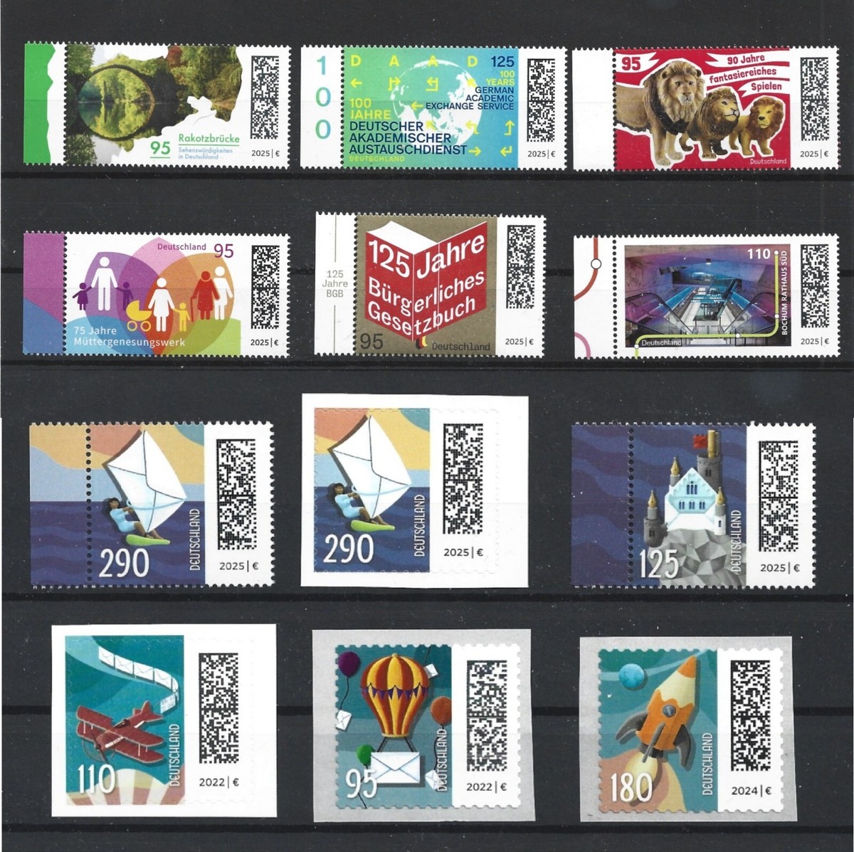 Germany 2025 JAN Stamp Issues Commemorative & Permanent World of