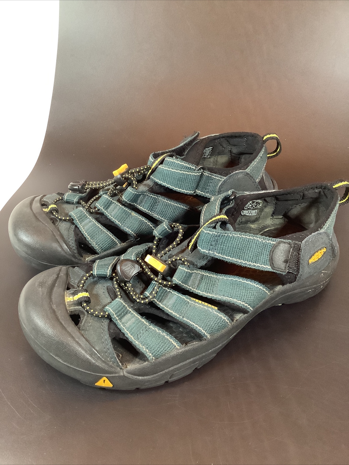 Scarpe da trekking Keen Newport H2 sandali acqua donna taglia 5 blu navy giallo