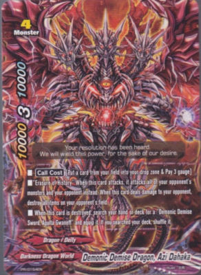 Future Card Buddyfight - Demonic Demise Dragon, Azi Dahaka - PR