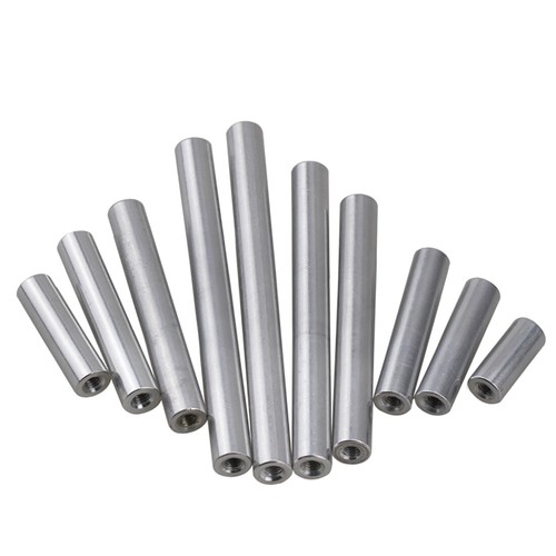 M5 OD8/10 mm Aluminium Gewinde Hülse Stange Stehbolzen Rundverbinder Langmuttern - Picture 6 of 14