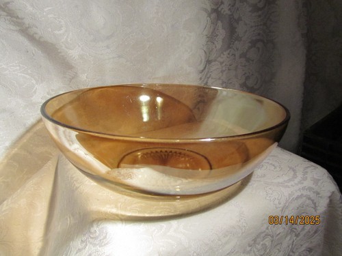Vintage Carnival Glass Fruit Bowl 10" Dia - Picture 6 of 7