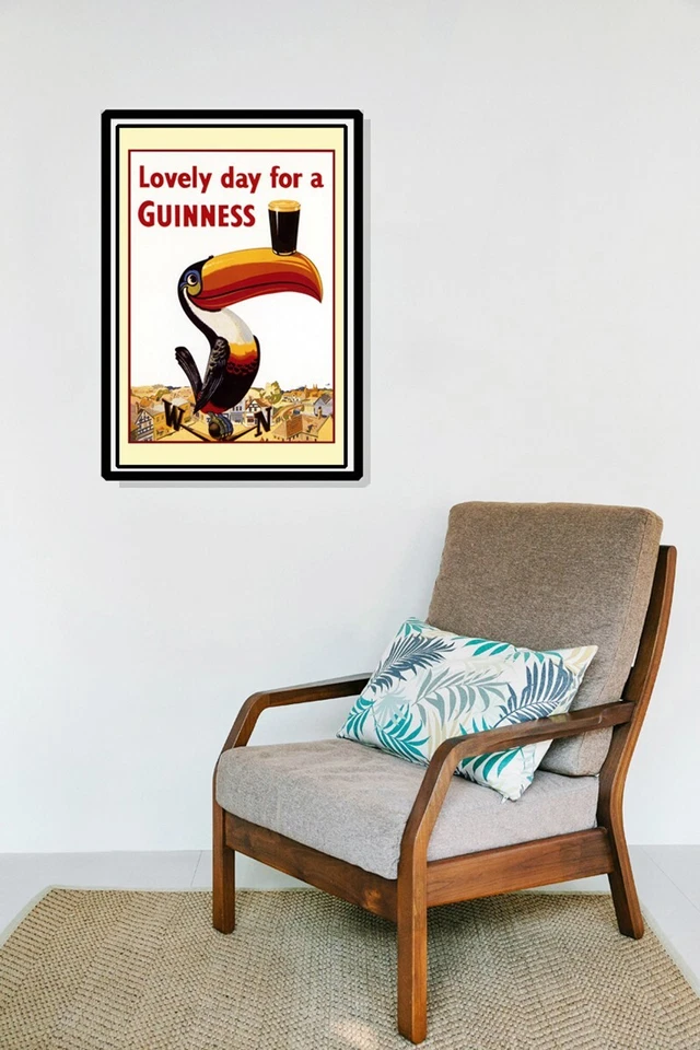 Guinness Poster, Lovely Day for a Guinness, Tucan - Image 3 of 4
