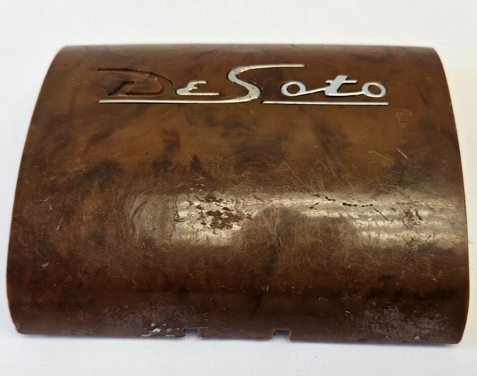 1940 Desoto Steering Wheel Horn Ring Insert Cover Button 866252 NOS - Image 4 of 4