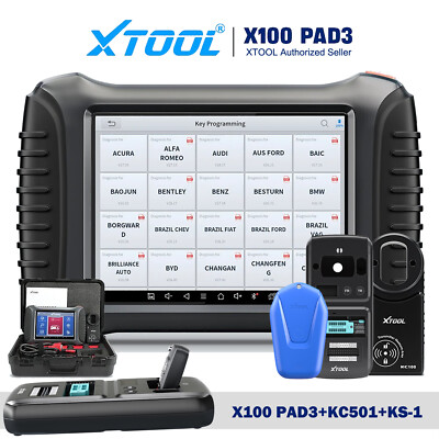 XTOOL X100 PAD3+KC501+KS-1 IMMO K!ey Programmer Full System Diagnostic Scanner