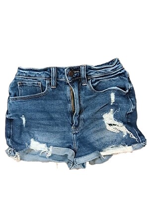 Hollister W23 Shorts Hollister Women's Shorts Blue Jean Distressed